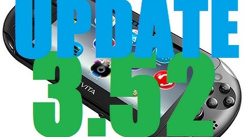 PS Vita Update 3.52