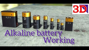 How Does Alkaline Battery Works || Dry Cell || 3D Animation
