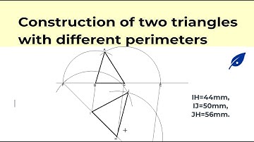 How to Construct A Similar Triangle With Different Perimeters || Engineering Drawing