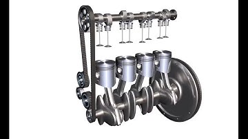 3D engine video - 4 cylinder OHC