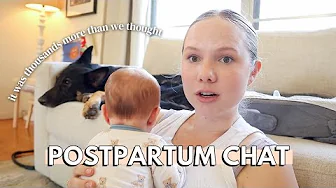 how much our birth cost, baby #4 & managing baby blues | POSTPARTUM CHAT ✨🩵