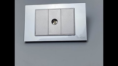 Ổ Cắm TV Âm tường Mặt Kính Cường Lực TENKO I Tenko.com.vn