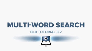 BLB Tutorial 3 2   Multi Word Search