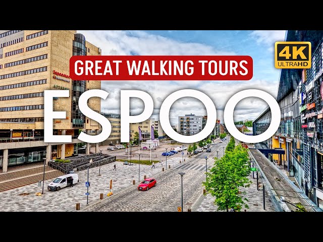 Travel vlog - Walking Tour of the City Center of Espoo, Finland | The Surprising City Next to Helsinki