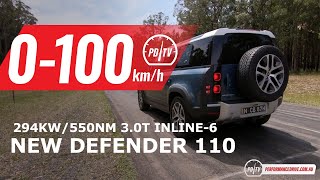 2020 Land Rover Defender (110) P400 0-100km/h & engine sound