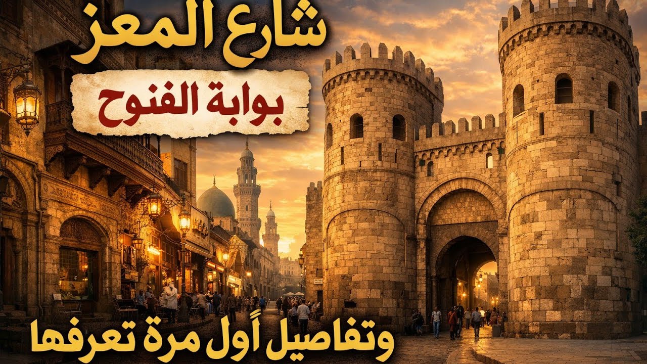 بوابة الفتوح شارع المعز | معلومات أول مرة تعرفها عن أقدم بوابة في القاهرة
