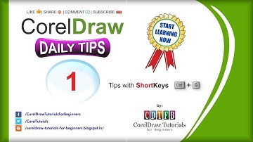 corel draw daily tips #1 with cdtfb - corel draw tutorials for beginners - tips for all languages