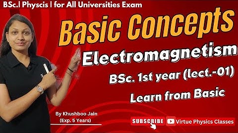 Basic Concepts | lecture -01 | electromagnetism bsc 1st year #physics #electromagnetism #bscphysics