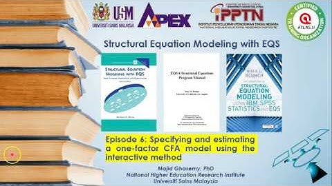 #6 Specification and estimation of a 1-factor CFA model in EQS using the interactive method