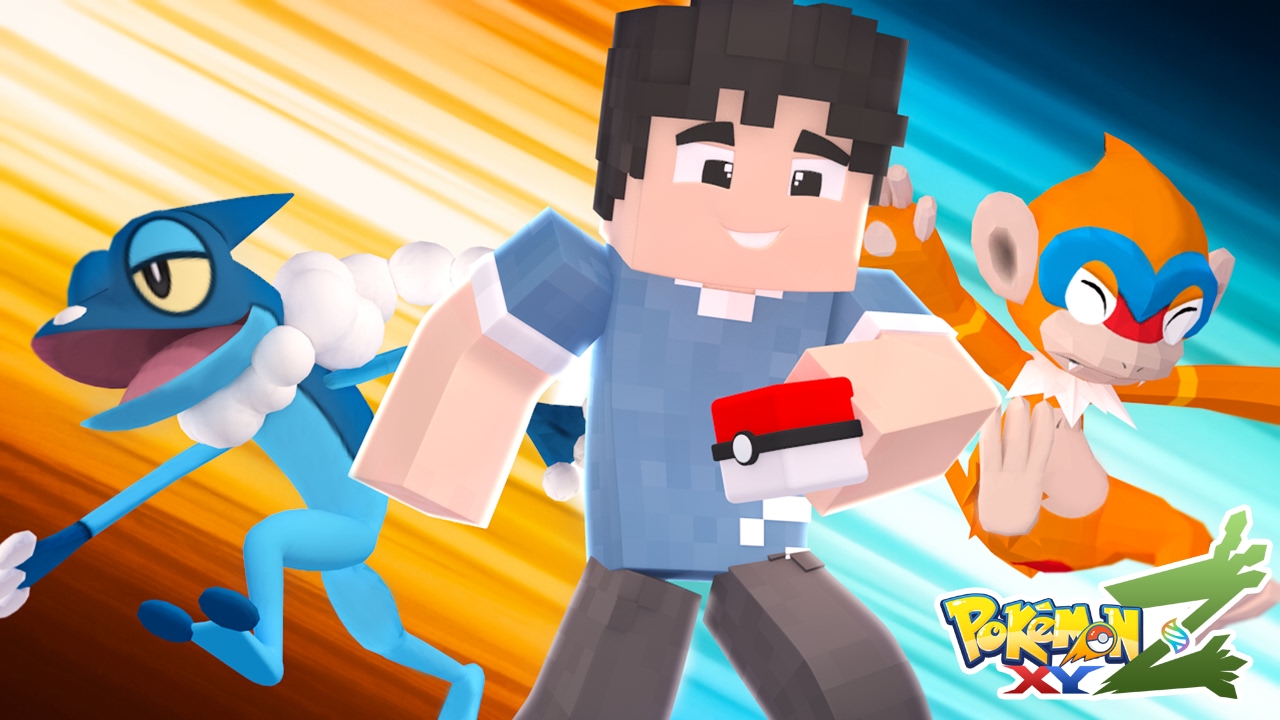 Minecraft, Switch Sports, ポケモン, Jump For Minecraft : Pokemon XYZ #10 - O TREINAMENTO DO MONFERNO E