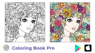 Coloring People, Zebra, Lobster and Dreamcatcher | From our Coloring Book Pro Mobile App screenshot 2