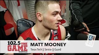 IN THE SCRUM: Matt Mooney after Texas Tech advances to the National Championship Game