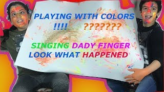 Learning Colors With Body Paint Nursery Rhymes Dady Finger Song. Kidyo