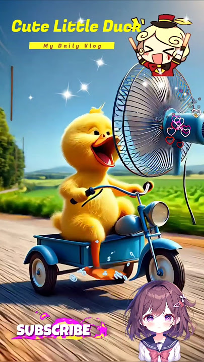 Bebek Kecil Lucu Main Kipas Angin Fan Di Jalan Jadi Rusak #kartun #animasi #bebeklucu