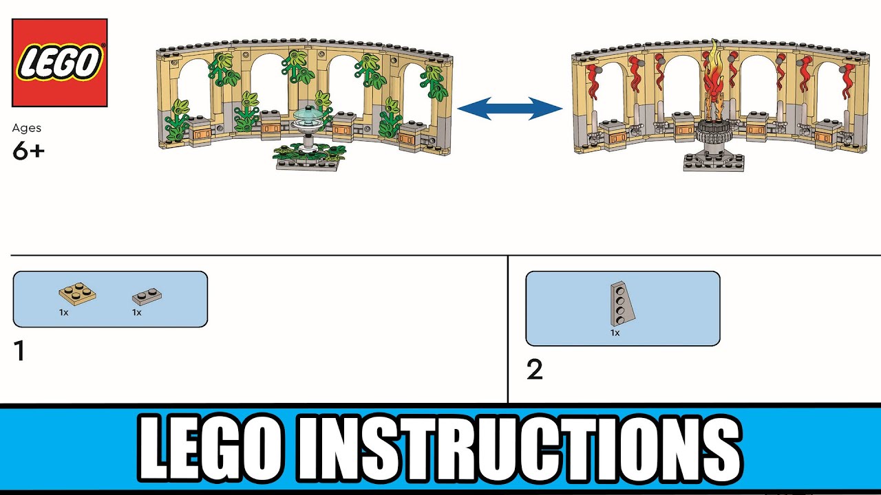 Medieval Minifigure Stand LEGO instructions