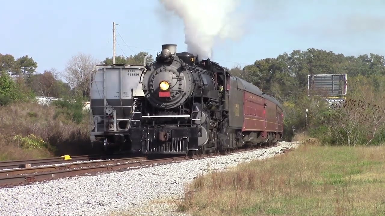 Southern 4501 on the Summerville Steam Special, November 2, 2024 (Part 1)
