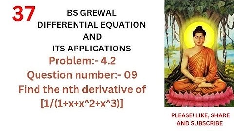 nth derivative of 1/(1+x+x^2+x^3) || BS Grewal problem 4.2 Question number 09 || #viral #trending