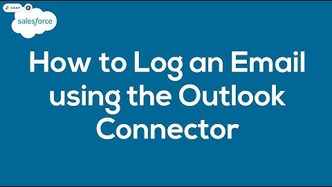 How to use the Salesforce Outlook Connector