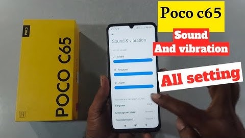 poco c65 sound and vibration all setting #pococ65 @techieworld77