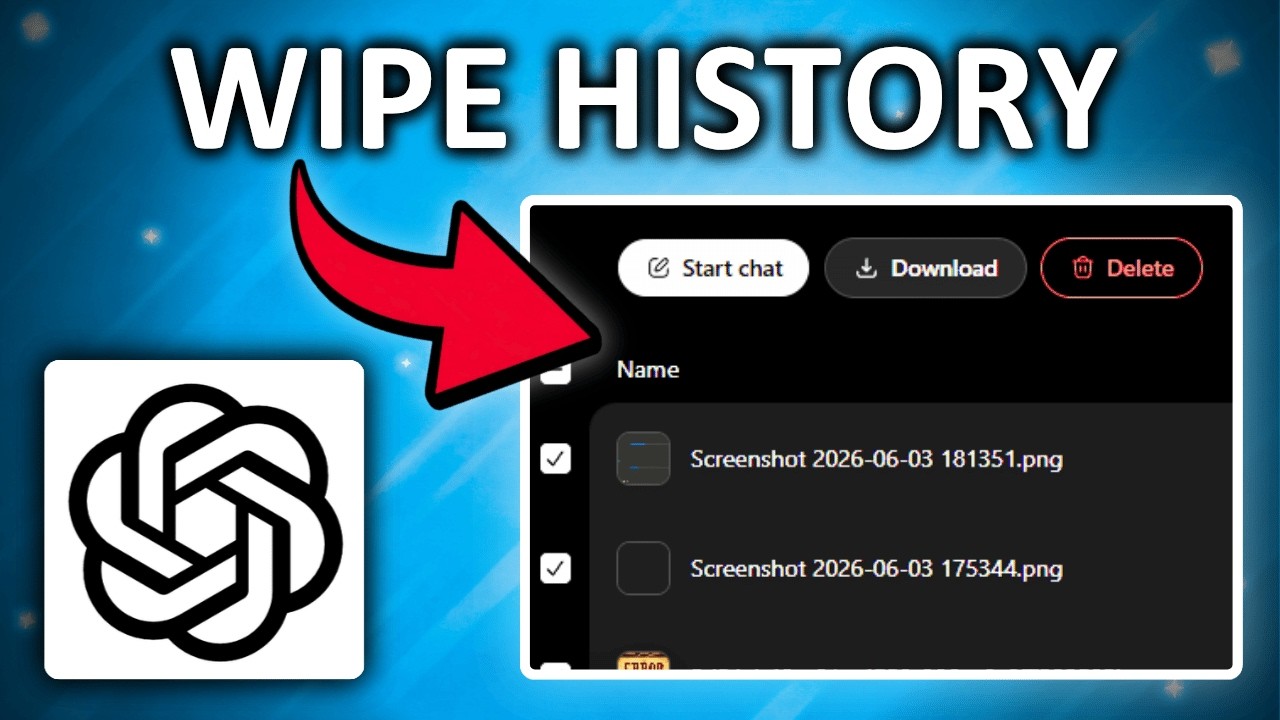 ChatGPT How To Delete Your Image History