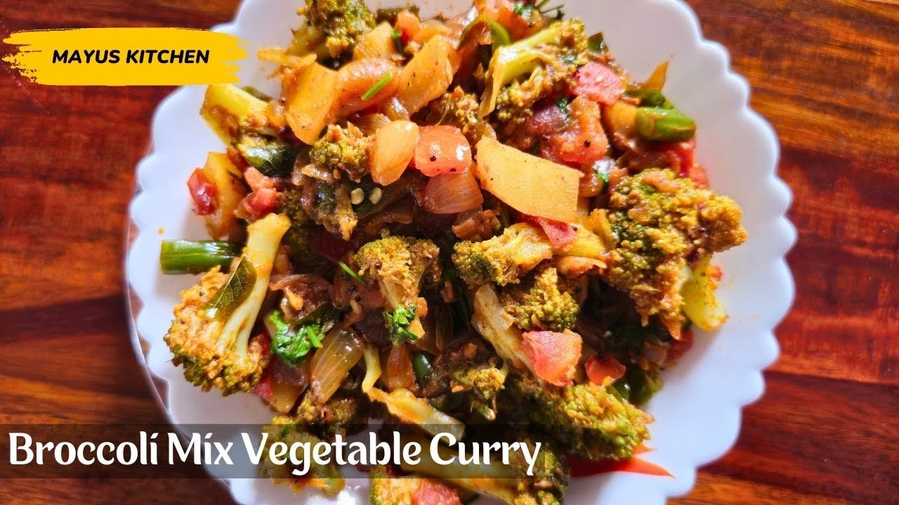 Healthy Broccoli Mix Vegetable Curry Recipe | Quick & Easy Veggie Curry
