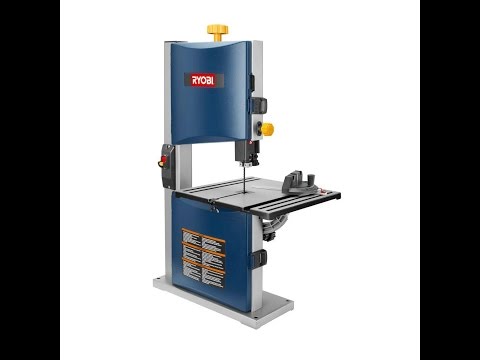 Ryobi BS904 9 Inch Bench Top Band Saw Cutting Aluminum