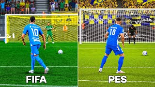 Неймар-младший пенальти | FIFA против PES с 2011 по 2024 год