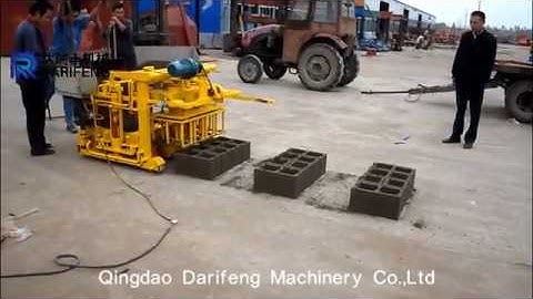 QMJ4-30 Mobile concrete hollow block making machine