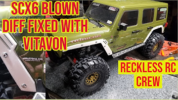 SCX6 BLOWN DIFF REPAIRED WITH VITAVON