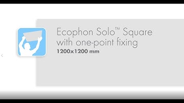Ecophon Solo™ Square 1200x1200 mm with one-point fixing