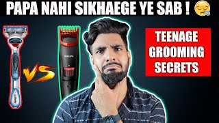 MEN'S HAIR REMOVAL ! 🗡Should you shave or trim? Teenage grooming secrets @LakshayThakurrr