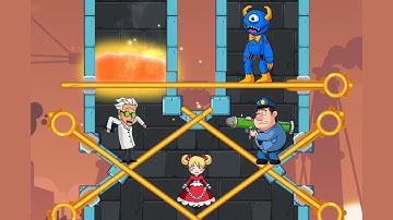 Blue Monster: Pull The Pin New Gameplay Walkthrough Puzzle #1 (Level 1-23)