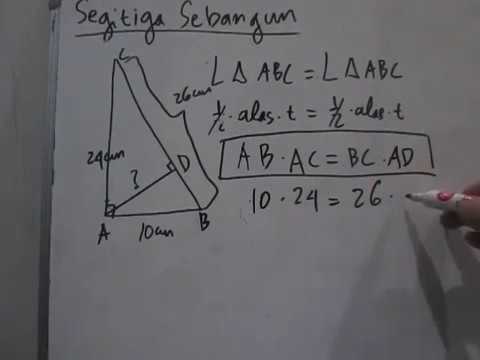 Video: Cara Mencari Garis Bagi Pada Segitiga Siku-siku