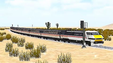 Train Sim - Desert using Inter City Class 91 in Snowy Day - Simulasi Kereta Api