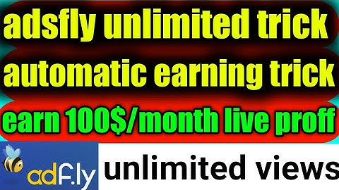 adsfly unlimited earning trick | how to do self click on adsfly | url shortner self click trick