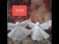 tuto ange en napperon pour deco de noel