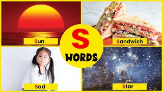 Learn ABC Words That Starts With Letter S | Phonics For Kids #learnalphabets #words #phonics