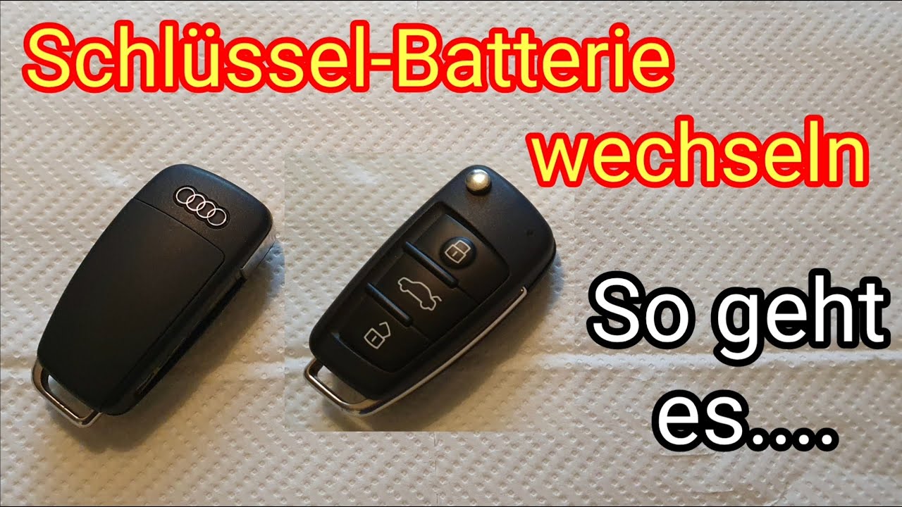 Schlüssel-Batterie wechseln: Audi Q2/Q3/Q5 / TT / Q5 / Q7/ SQ5