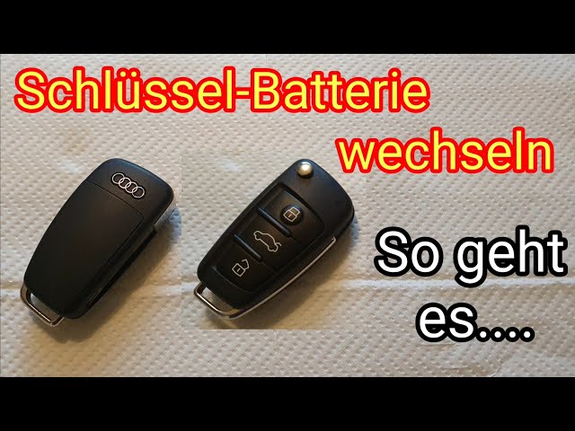 audi a4 schlüssel batterie wechseln - Audi Blog