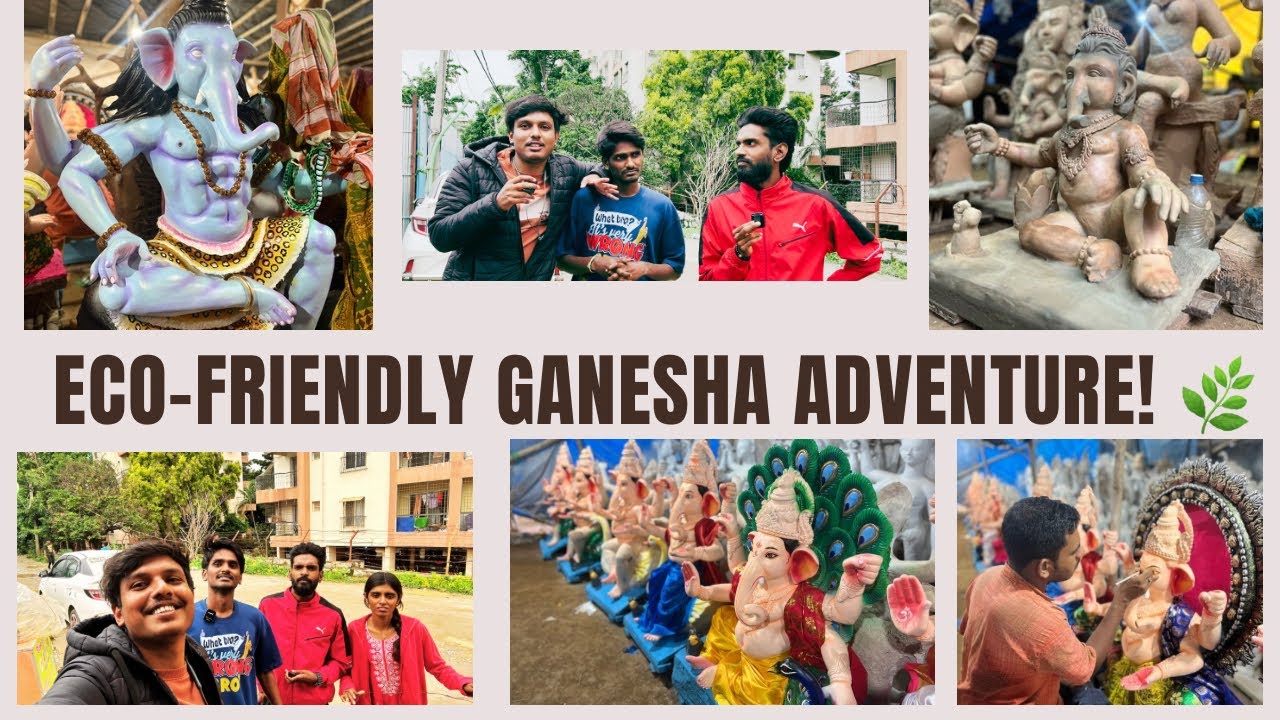 We Went Where Ganesha Comes Alive… Eco Style 🌱🧡 | Tamil | Vlog | 