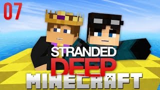 Minecraft: Stranded Deep - w/ BrenyBeast - OUR GIANT BARN! - Ep 7 (Minecraft Stranded Raft)