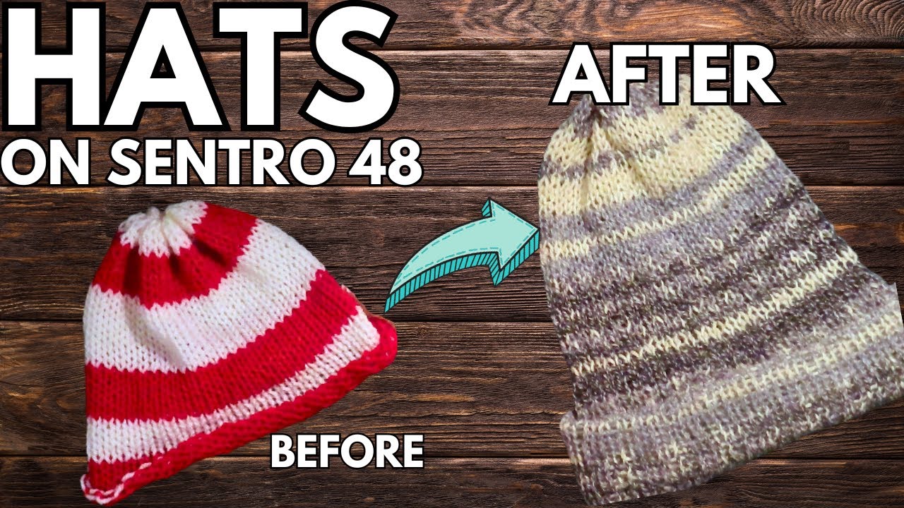 USING A DRILL WITH A SENTRO KNITTING MACHINE  Can you make a beanie fast  AND neat?? 