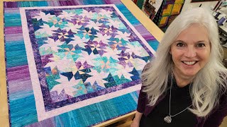 I LOVE THESE COLORS!! FABULOUS 'MILKY WAY' QUILT!