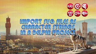 Import SVG files as character strings in a Delphi project