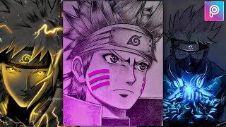 How to Add Glow Using PicsArt | Naruto Glowing Sketch Editing Tutorial in PicsArt screenshot 5