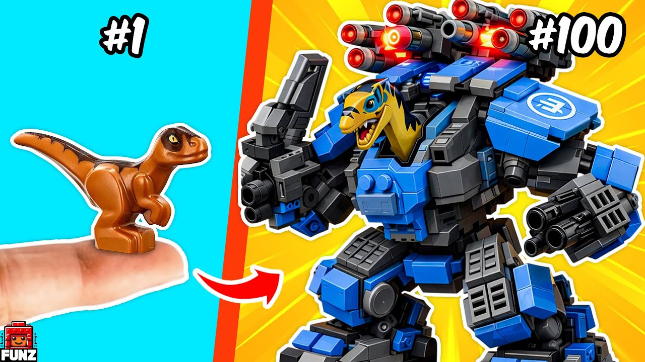 Zbudowałem mechowe dinozaury z LEGO  Funz Bricks Polish