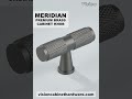 Meridian Gunmetal Knurled Cabinet Knob – Premium Brass Design Hardware | Vision Cabinet Hardware