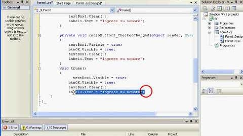 metodos y radiobutton C# Programacion