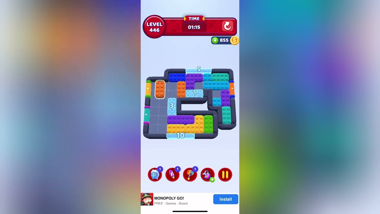 Color Block Jam Level 446 Solution Walkthrough - YouTube