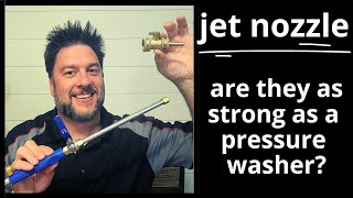 Jet Nozzle review. Testing 2 different JET NOZZLES. pressure washer from your hose? [418]